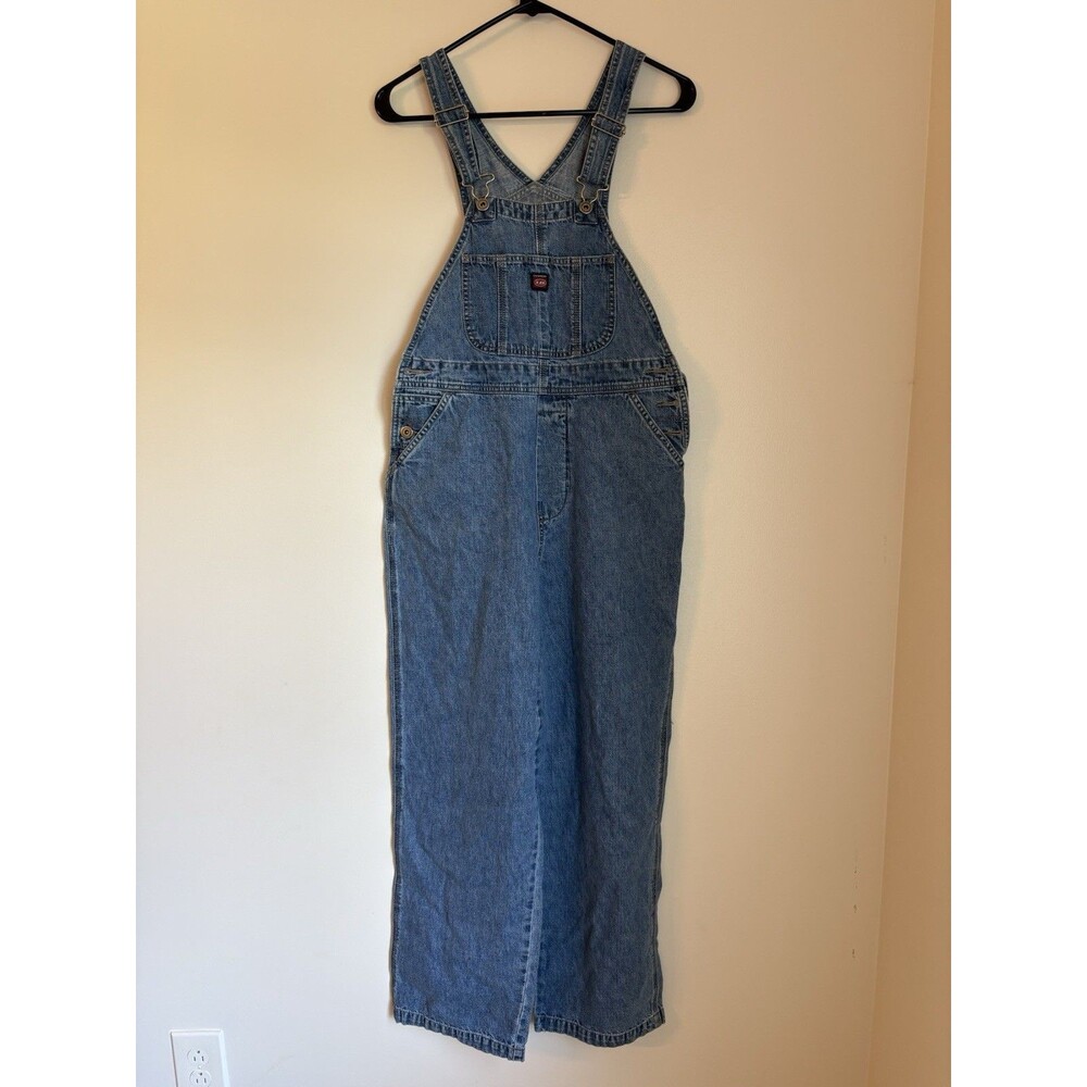 VTG Unionbay Bib Overalls X-Small Wide/Baggy Legs, Blue Denim 90s Carpenter